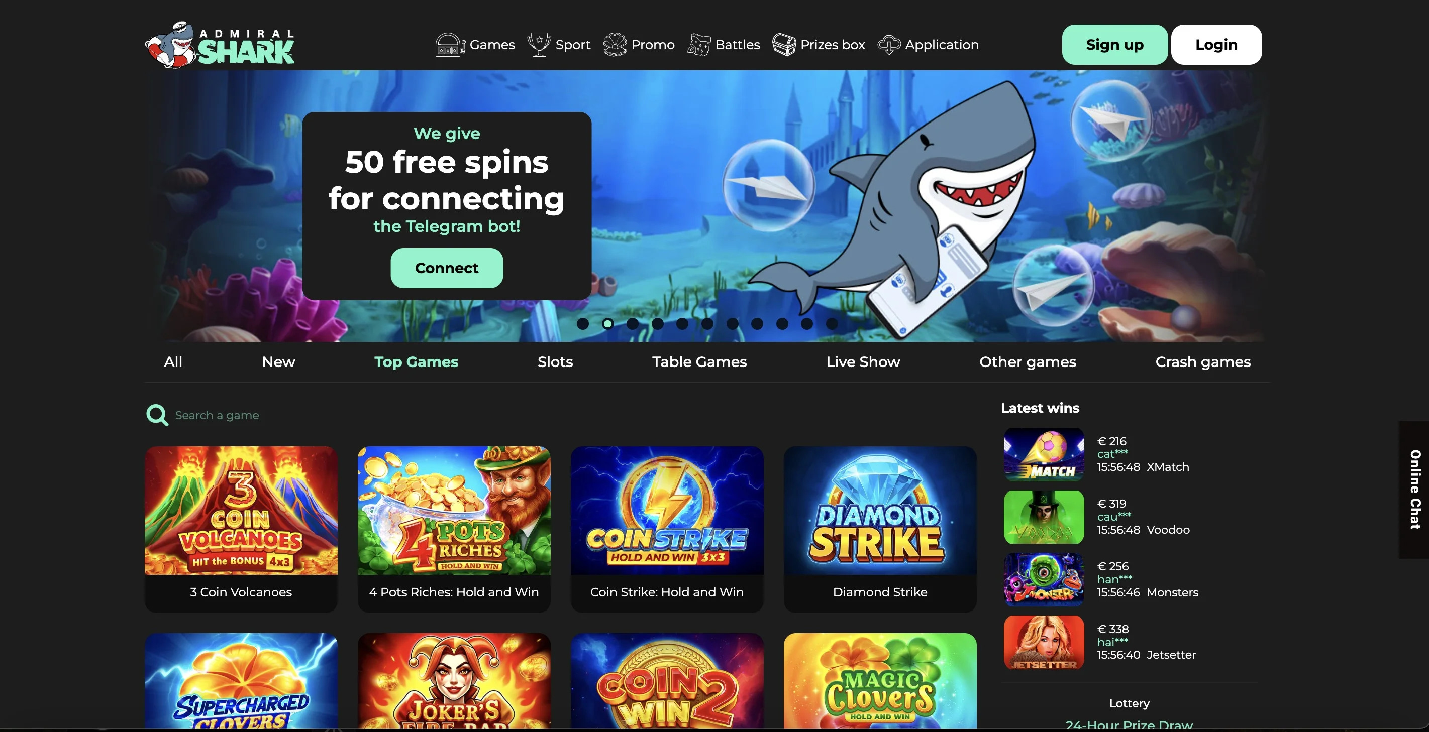 casino screen