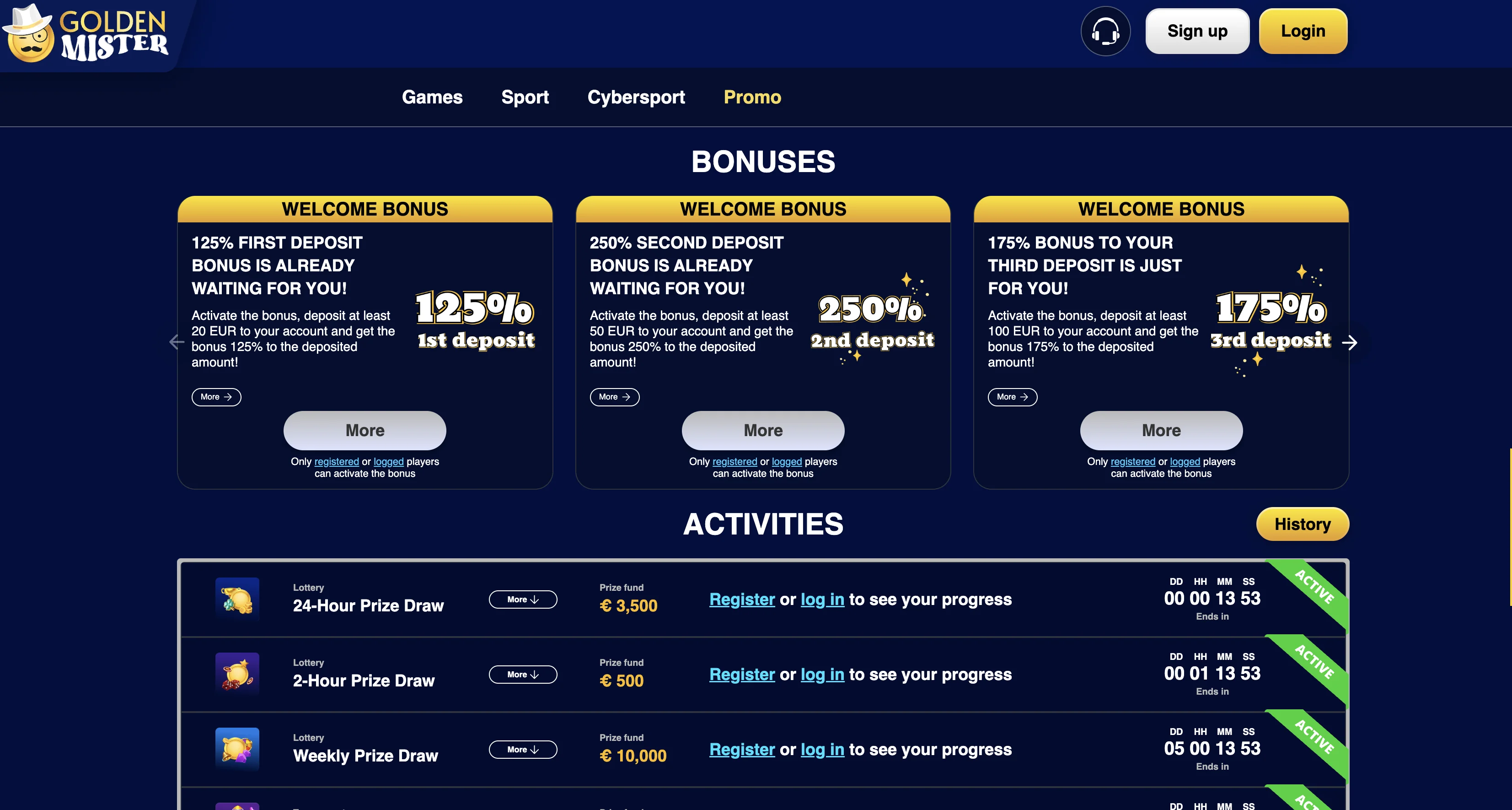 casino screen