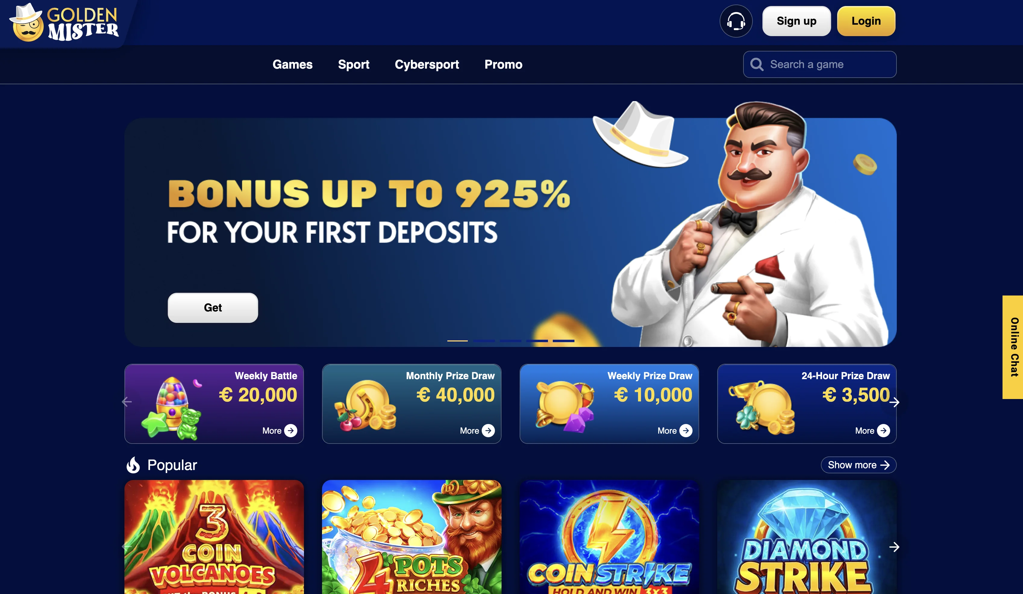 casino screen