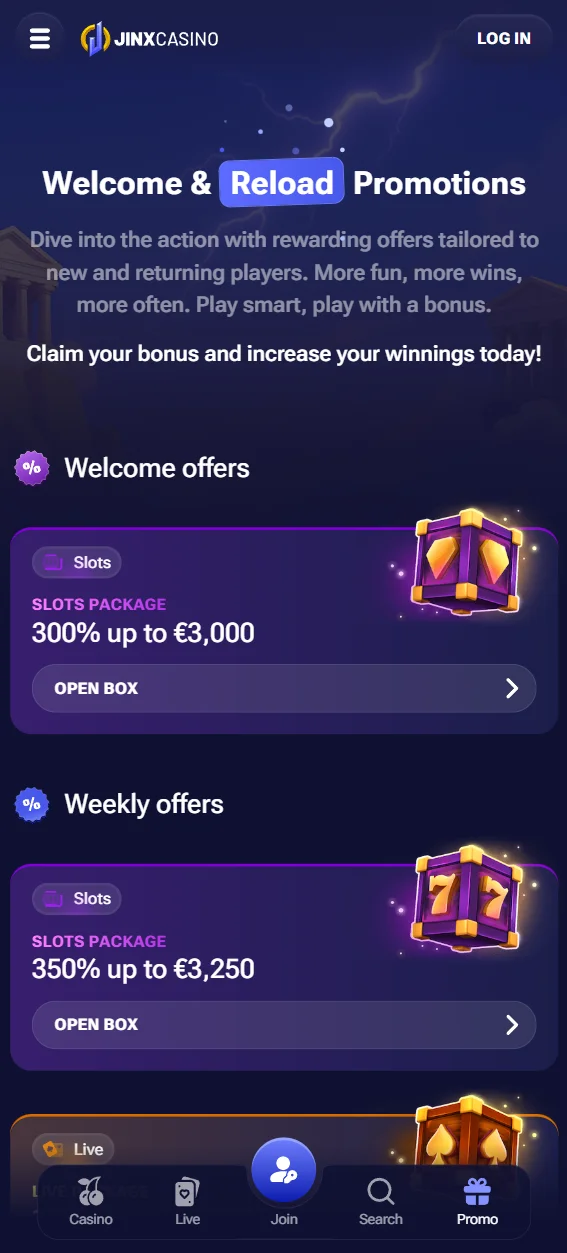casino screen