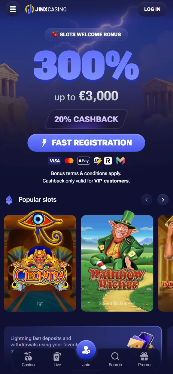 casino screen