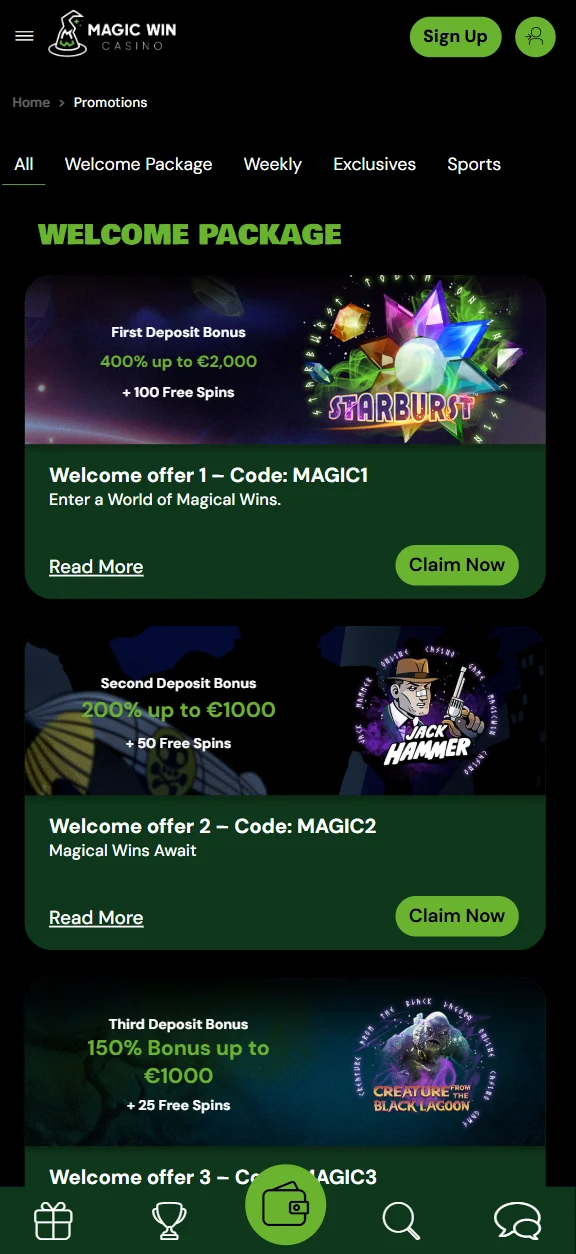 casino screen