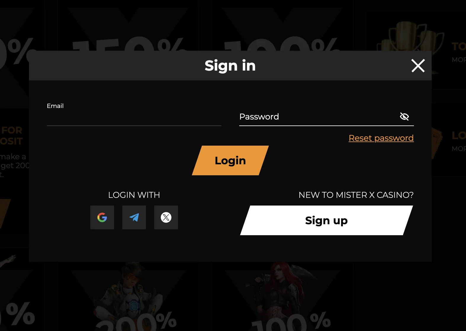 casino screen