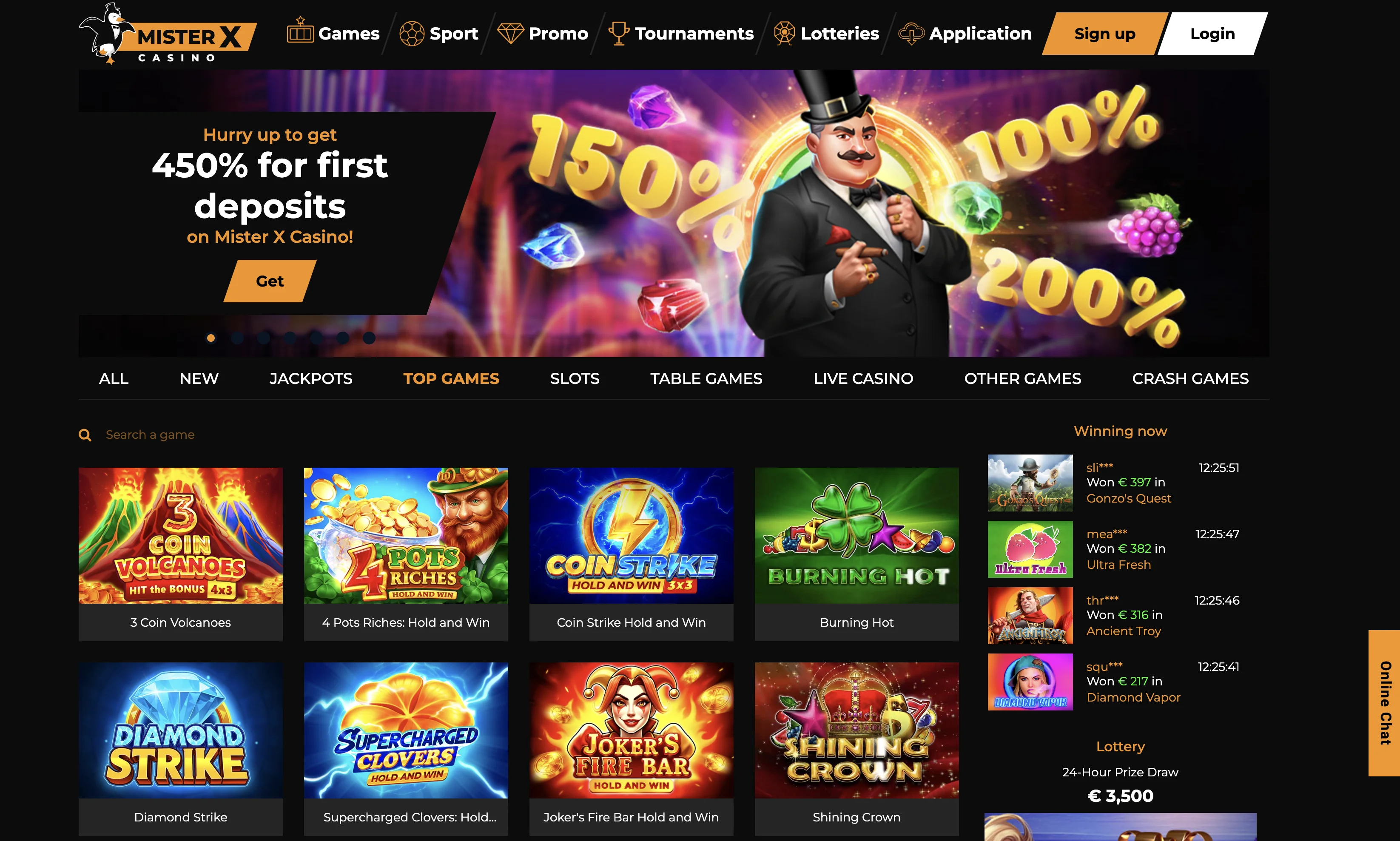 casino screen