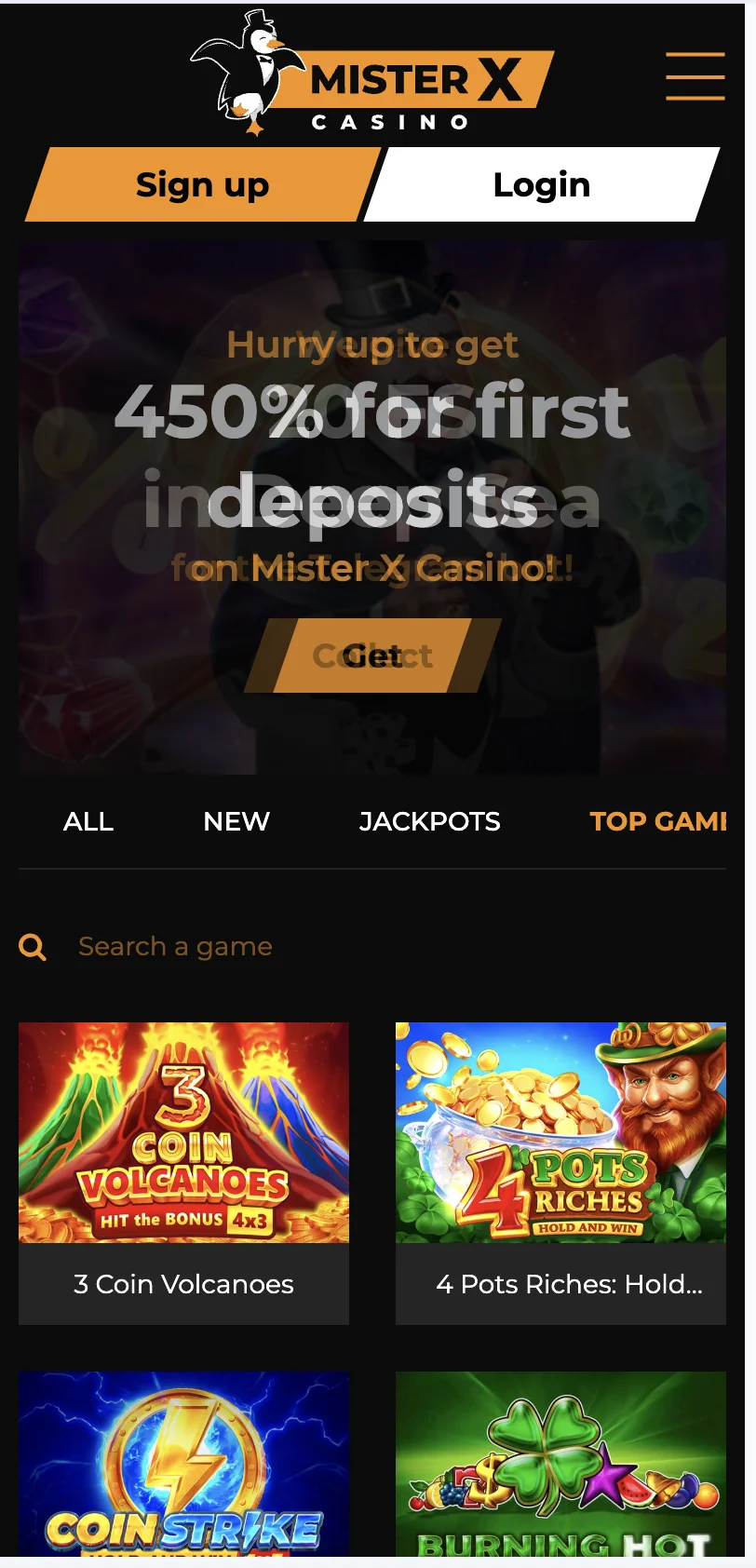casino screen