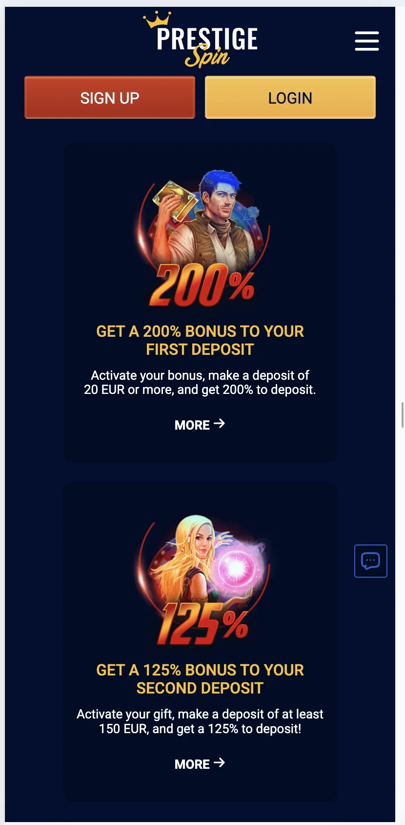 casino screen