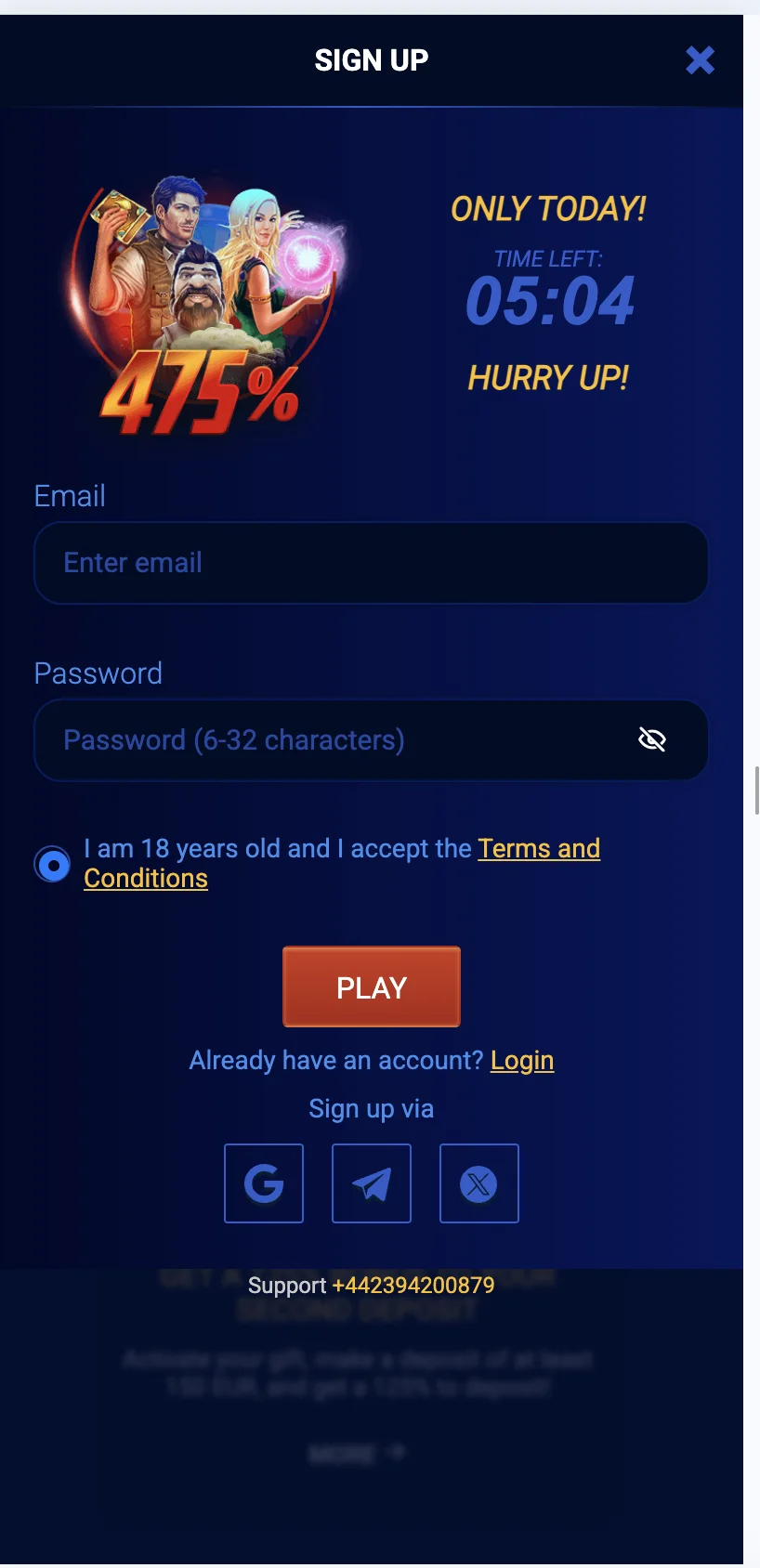 casino screen
