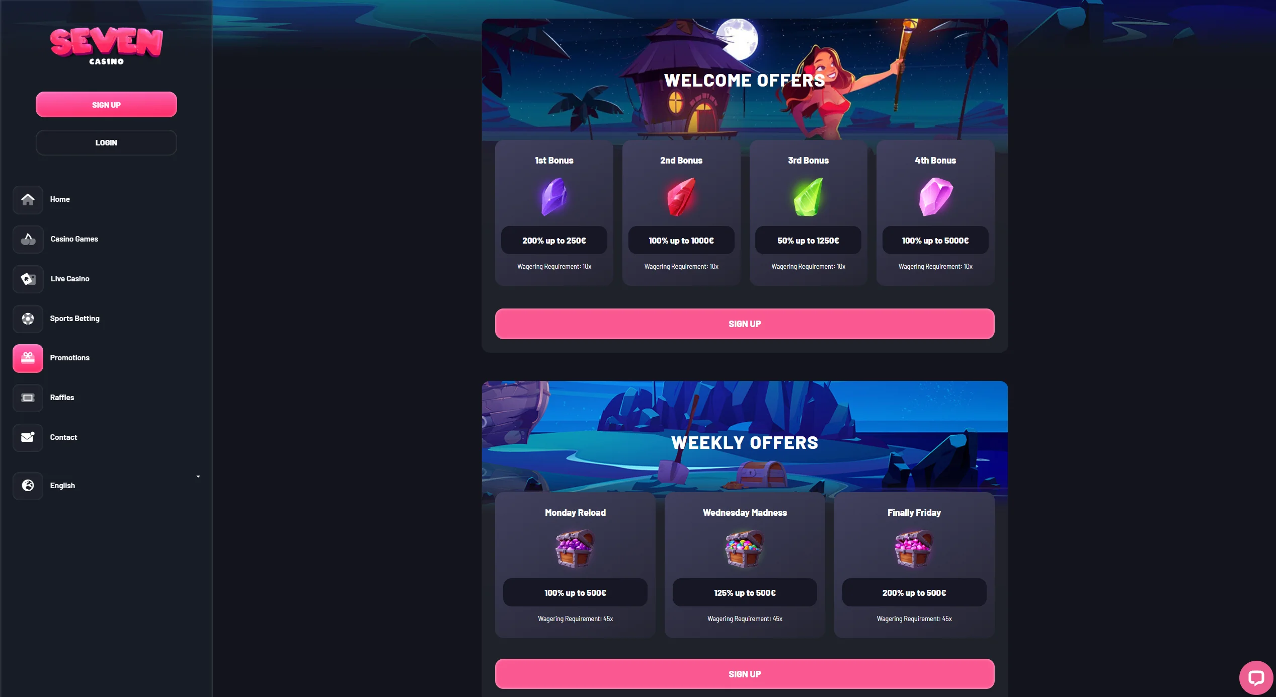 casino screen