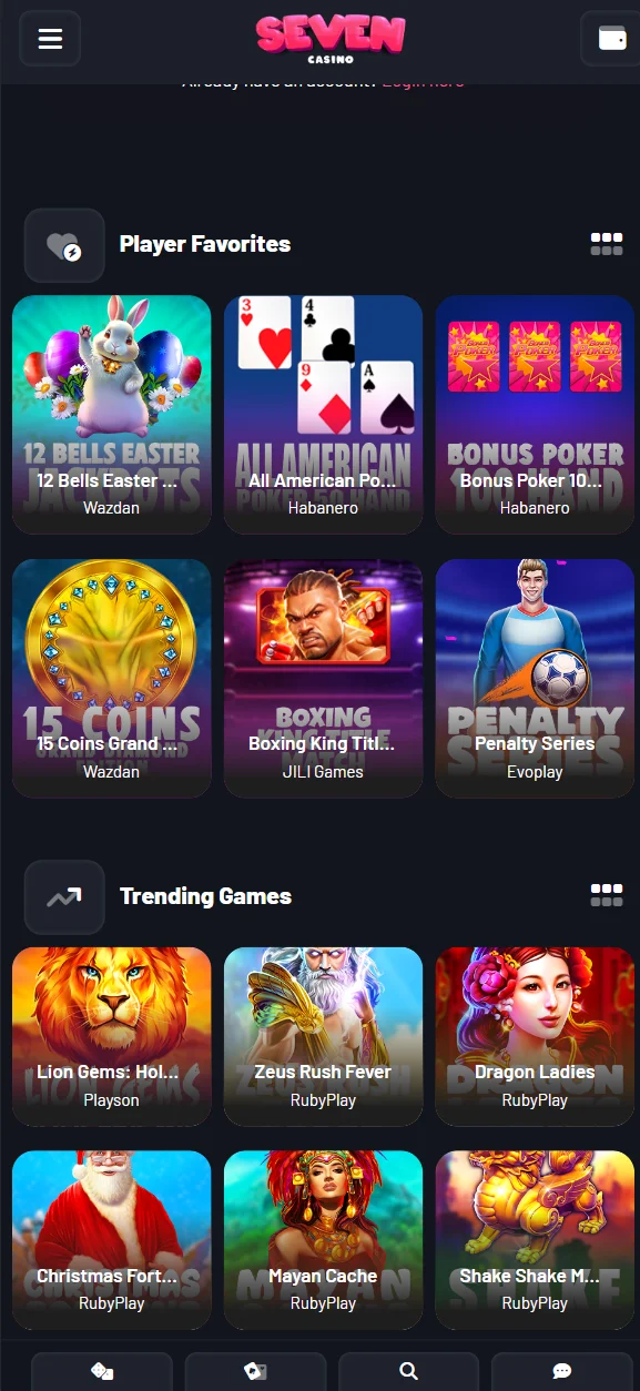 casino screen