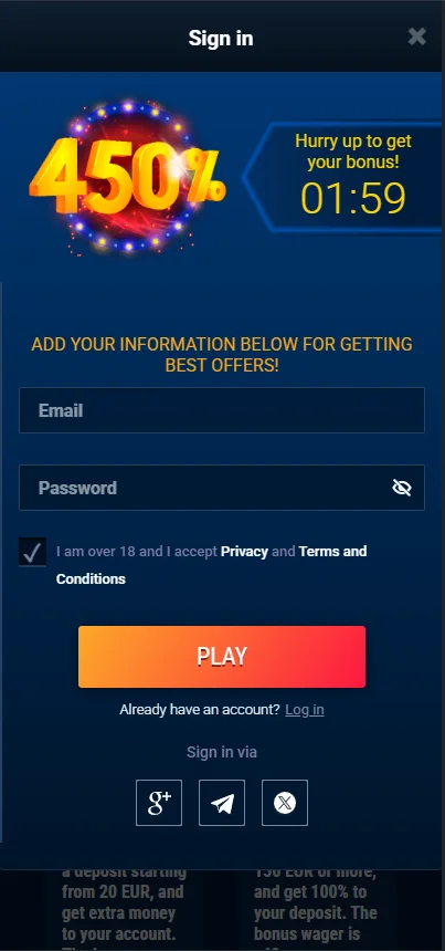 casino screen