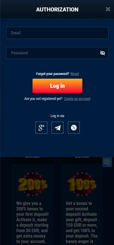 casino screen