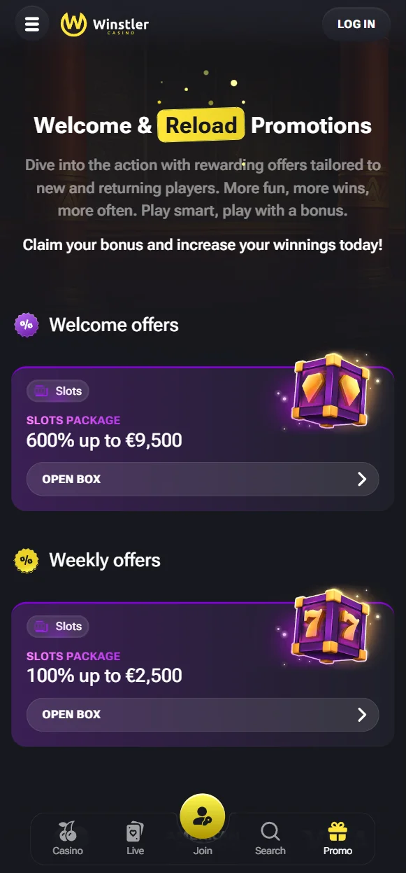 casino screen