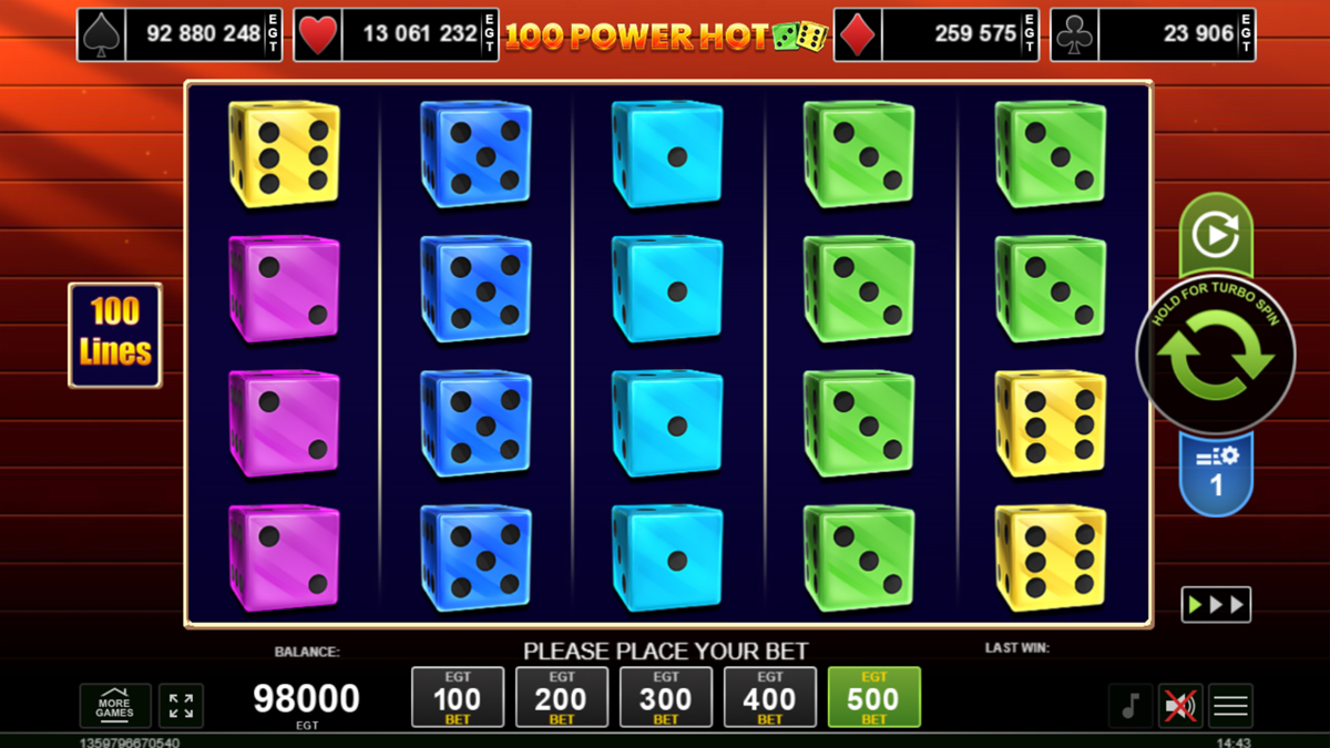 100 Power Hot Dice screenshot
