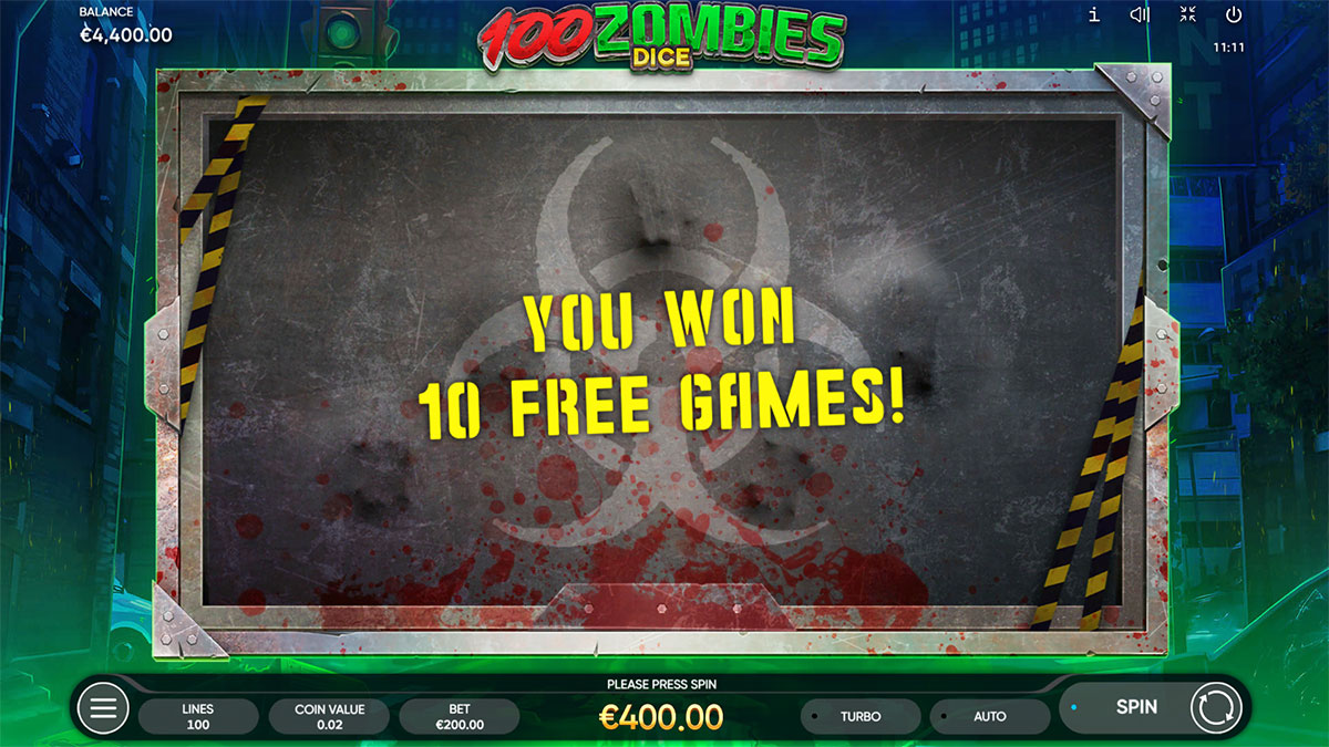 100 Zombies Dice screenshot