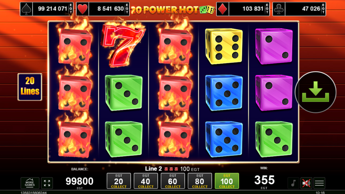 20 Power Hot Dice screenshot