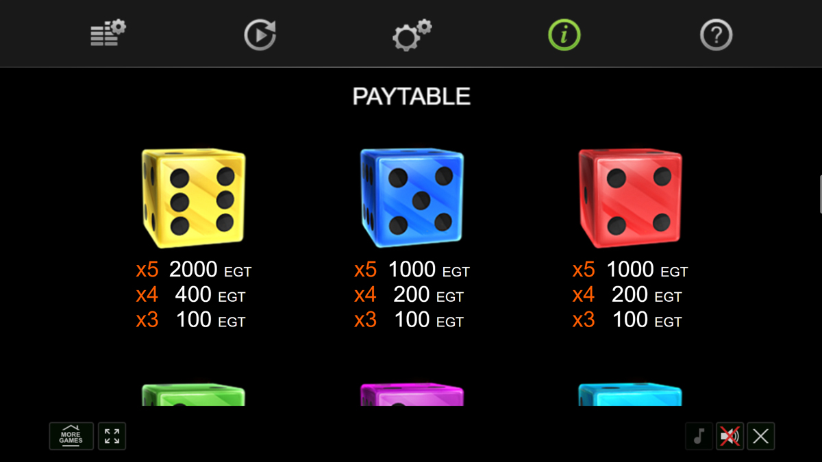 20 Power Hot Dice screenshot