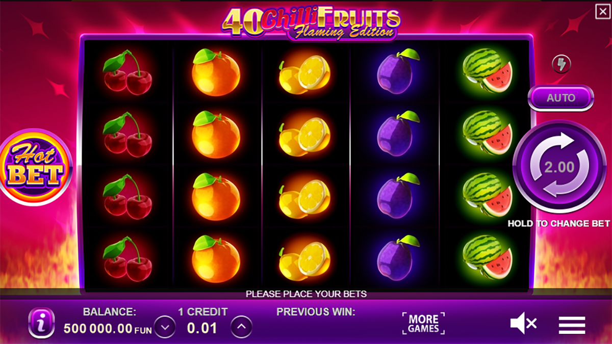40 Chilli Fruits Flaming Edition screenshot