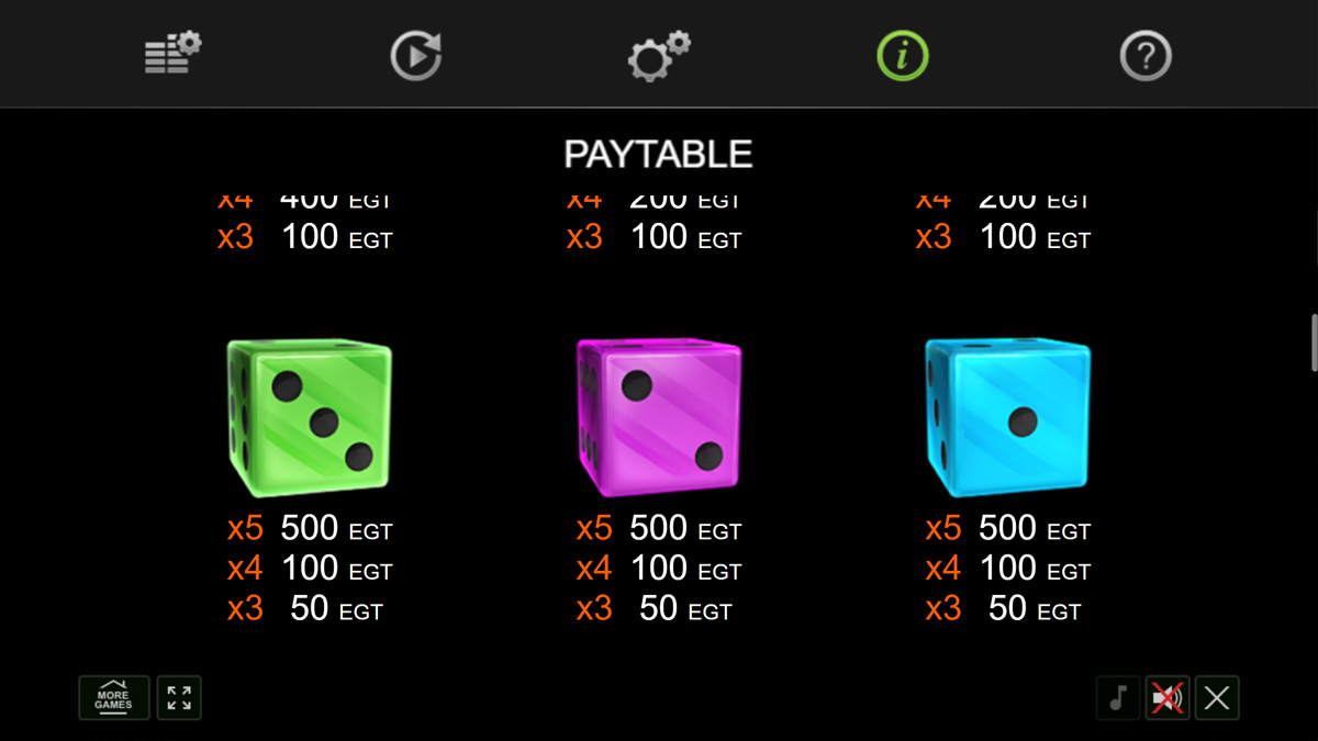 40 Power Hot Dice screenshot