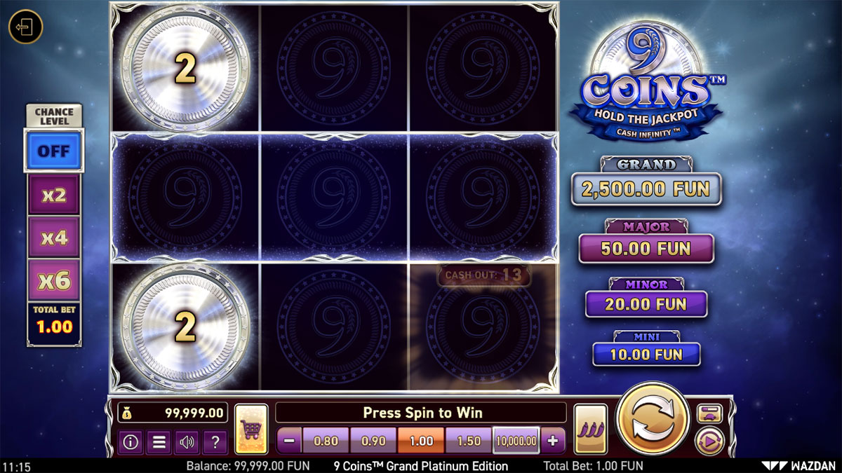 9 Coins Grand Platinum Edition screenshot