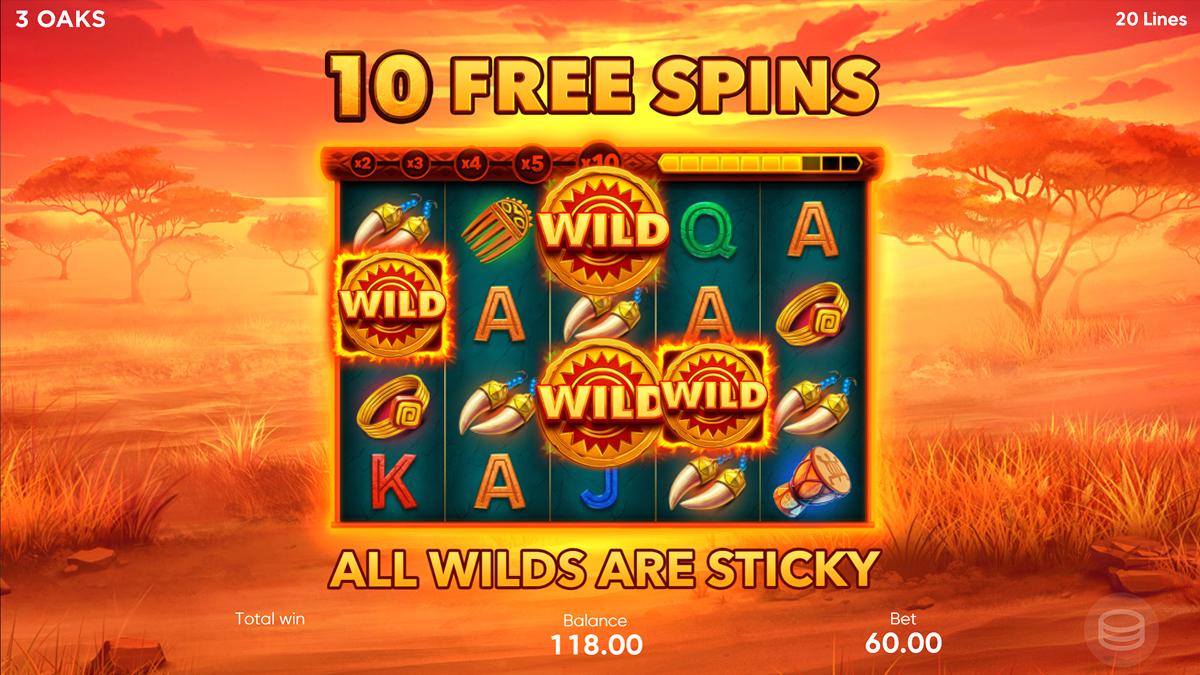 African Spirit Sticky Wilds screenshot