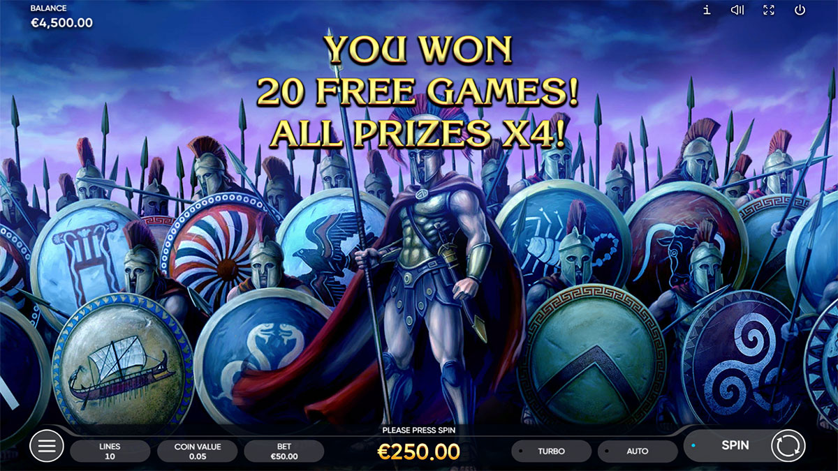 Almighty Sparta Dice screenshot