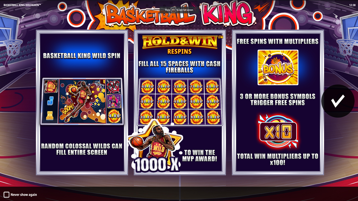 Basketball King Hold and Win screenshot
