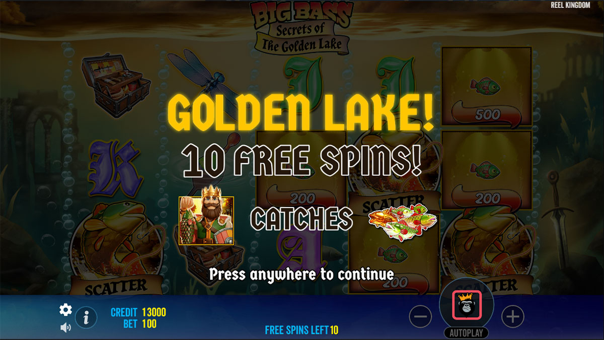 Big Bass Secrets of the Golden Lake screenshot