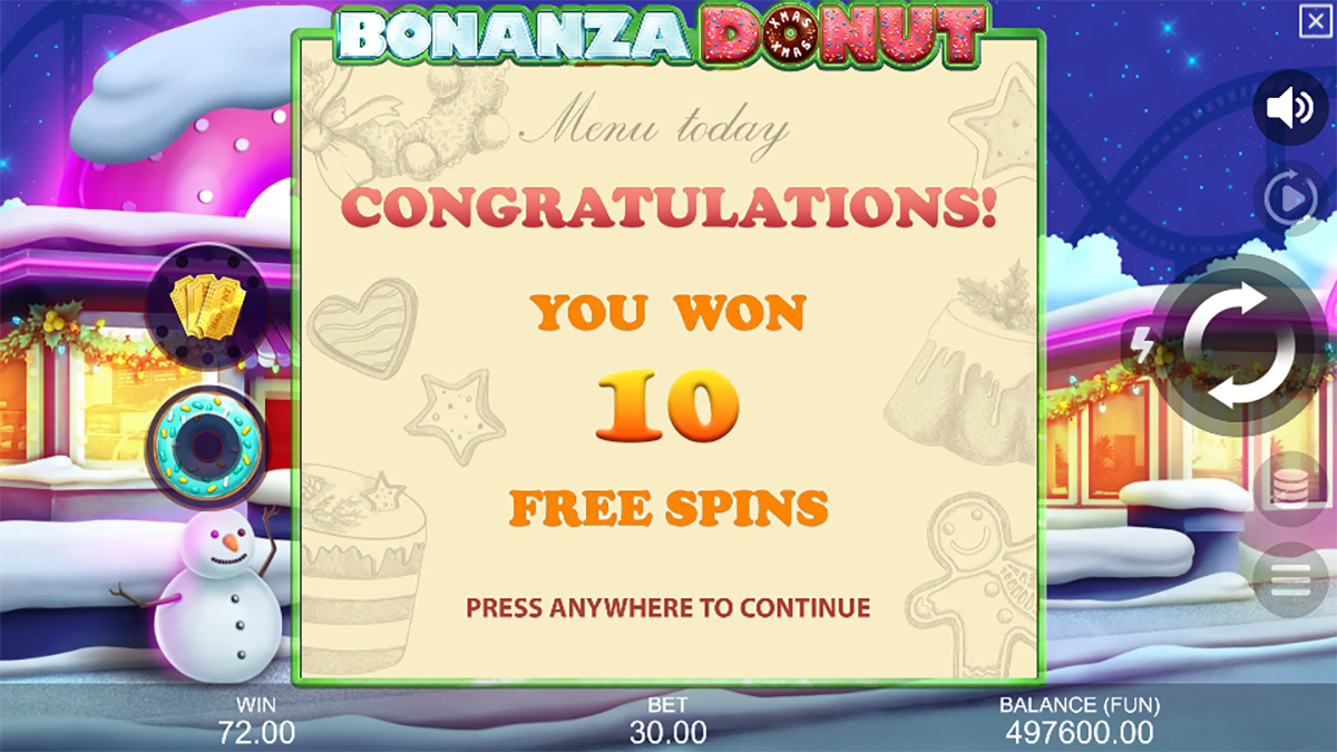 Bonanza Donut Xmas screenshot