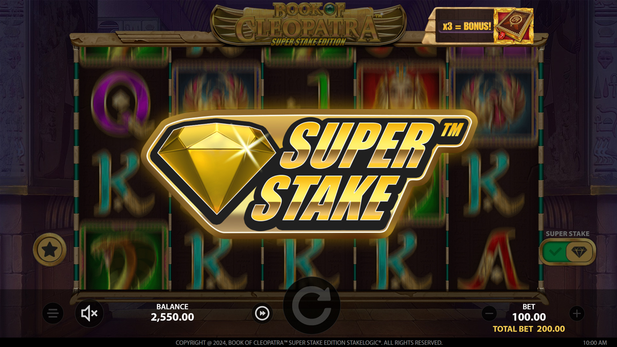 Book of Cleopatra Super Stake Edition screenshot