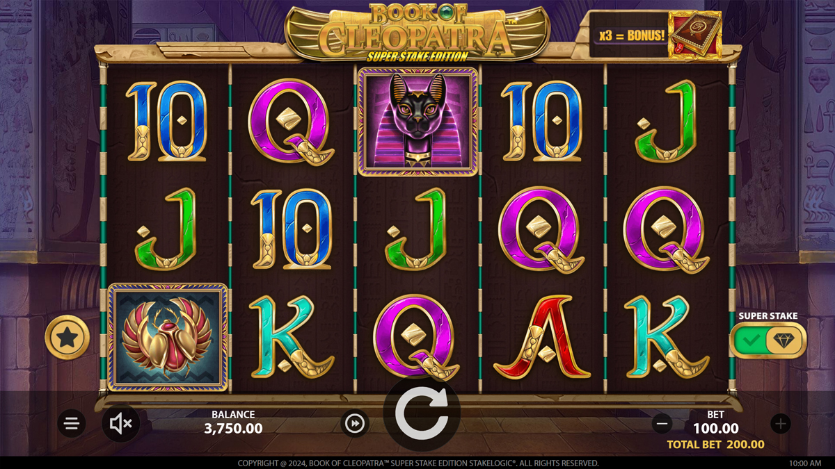 Book of Cleopatra Super Stake Edition screenshot
