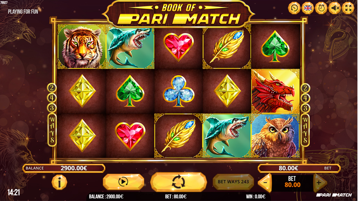 Book of Parimatch screenshot
