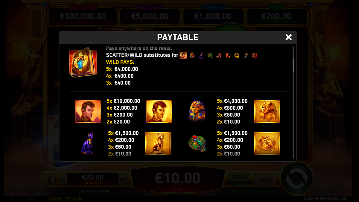 Book of Riches Deluxe screenshot
