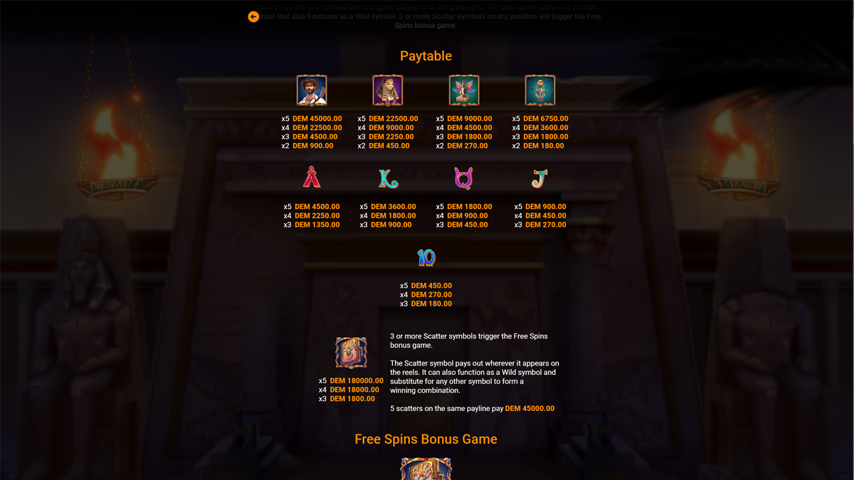 Book of Wealth screenshot