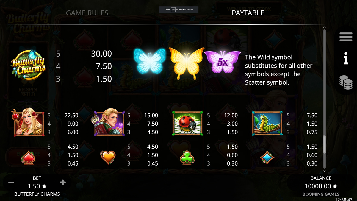 Butterfly Charms screenshot