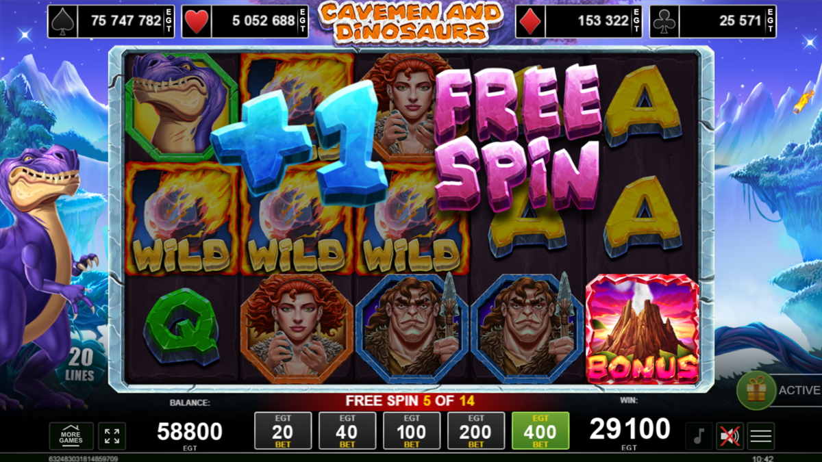 Cavemen and Dinosaurs screenshot
