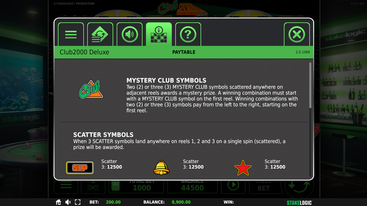 Club 2000 screenshot
