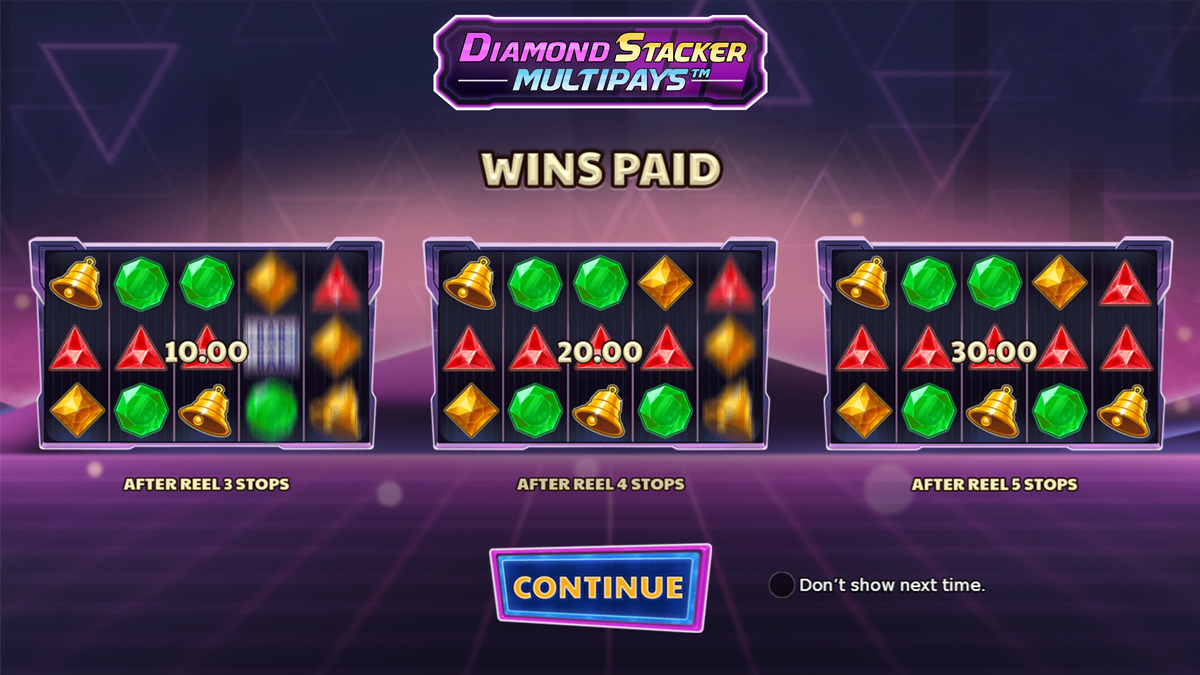 Diamond Stacker Multipays screenshot