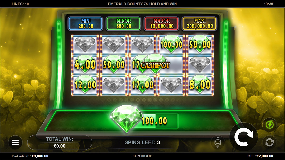 Emerald Bounty 7s Hold and Win screenshot