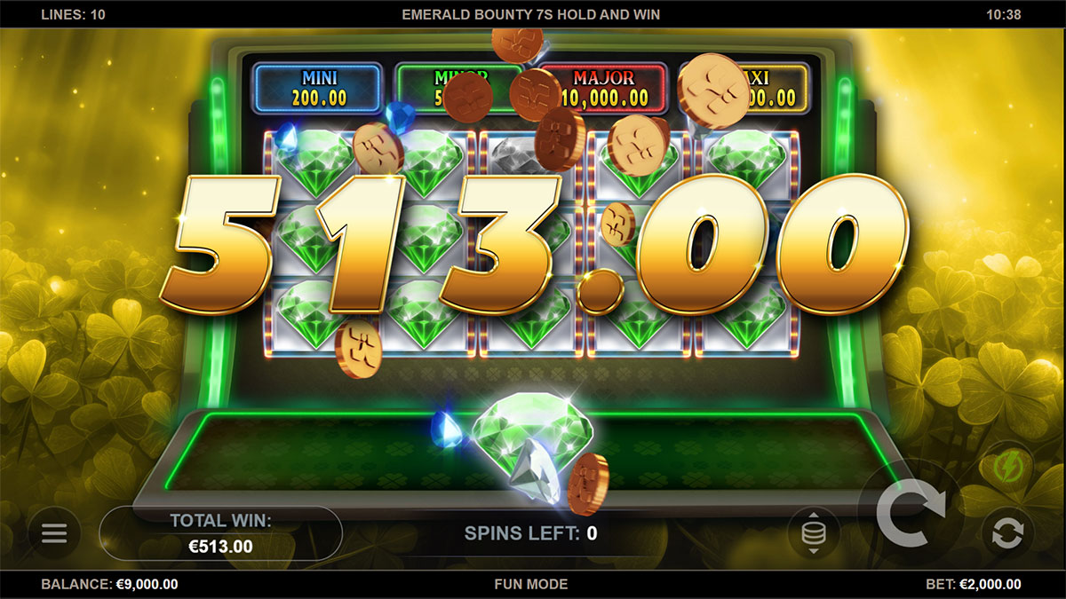 Emerald Bounty 7s Hold and Win screenshot