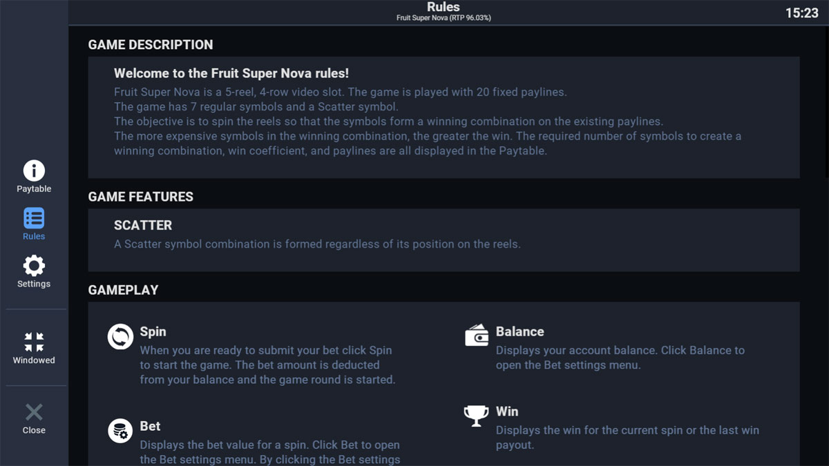 Fruit Super Nova screenshot