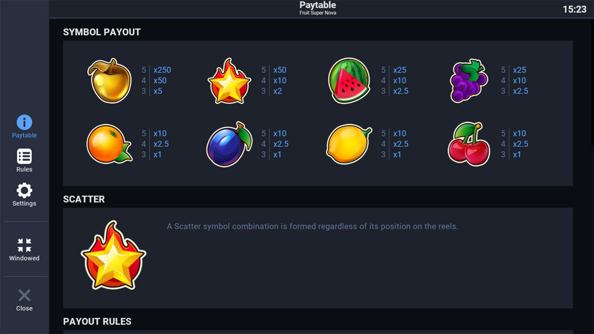 Fruit Super Nova screenshot