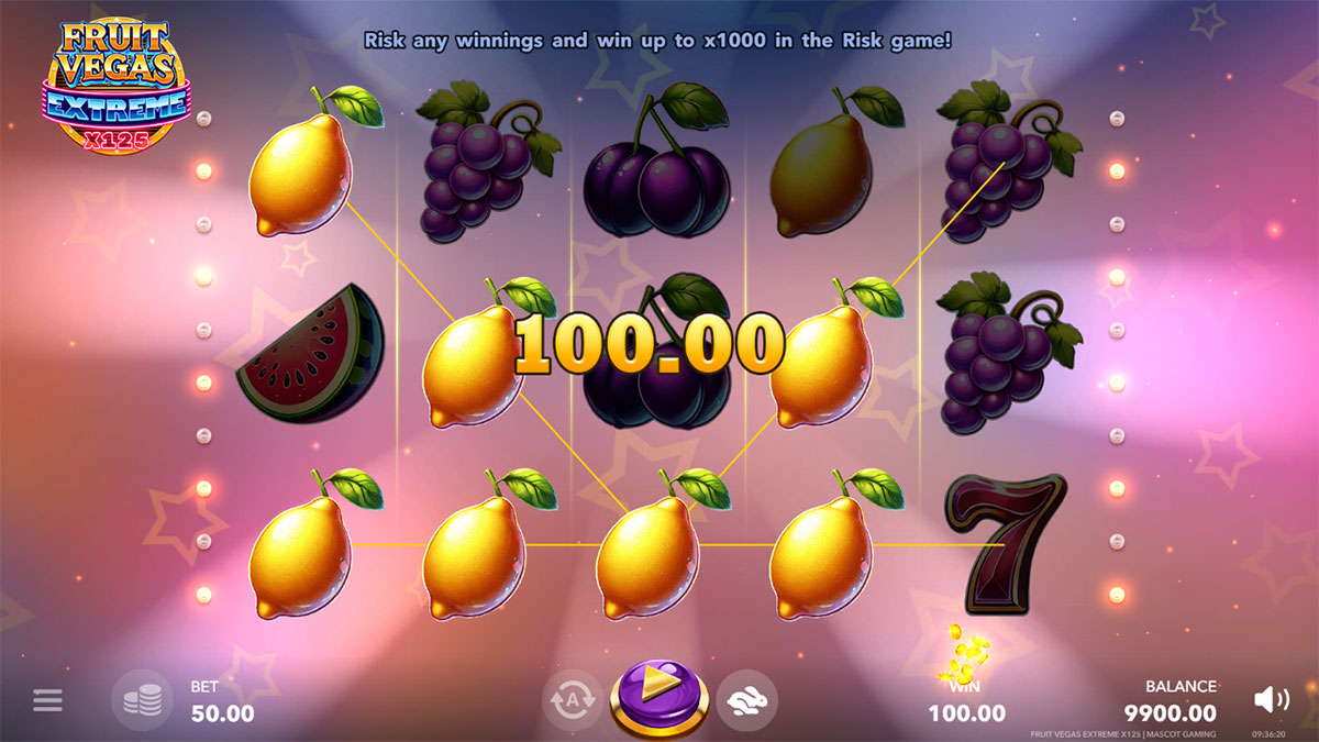 Fruit Vegas Extreme x125 screenshot