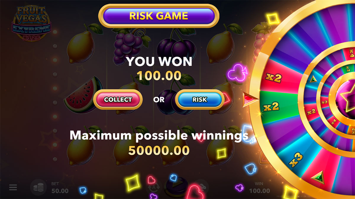 Fruit Vegas Extreme x125 screenshot