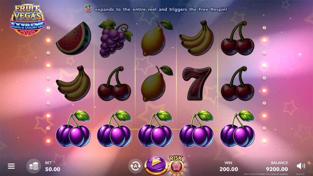 Fruit Vegas Extreme x125 screenshot