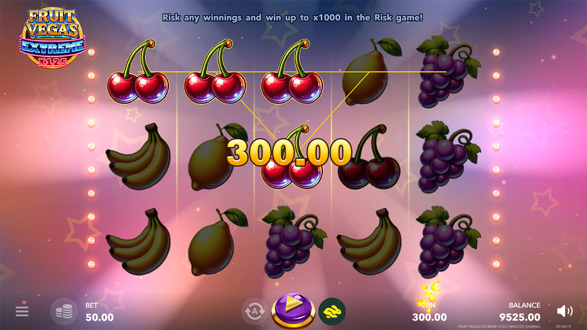 Fruit Vegas Extreme x125 screenshot