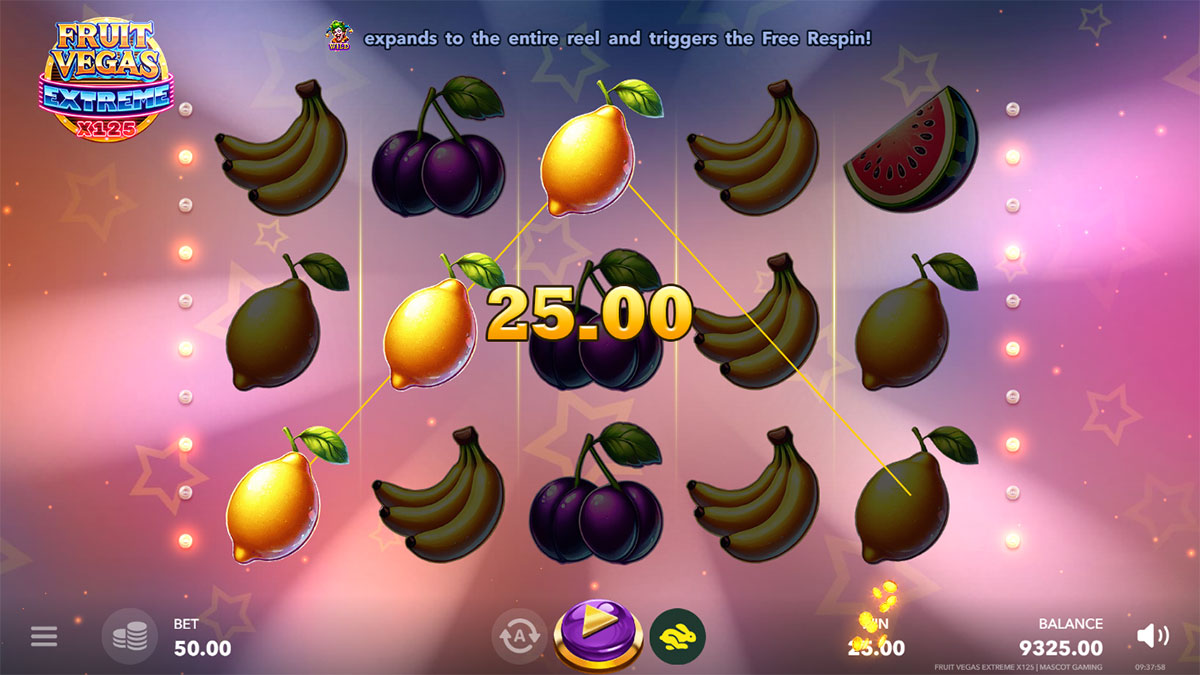 Fruit Vegas Extreme x125 screenshot