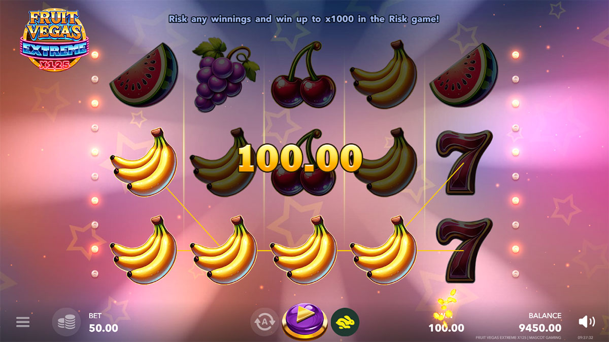 Fruit Vegas Extreme x125 screenshot
