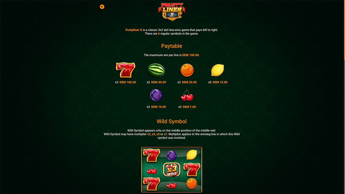 Fruityliner X screenshot