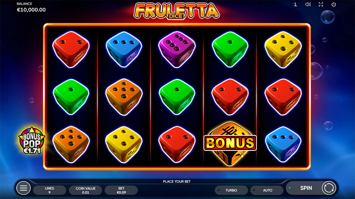Fruletta Dice screenshot
