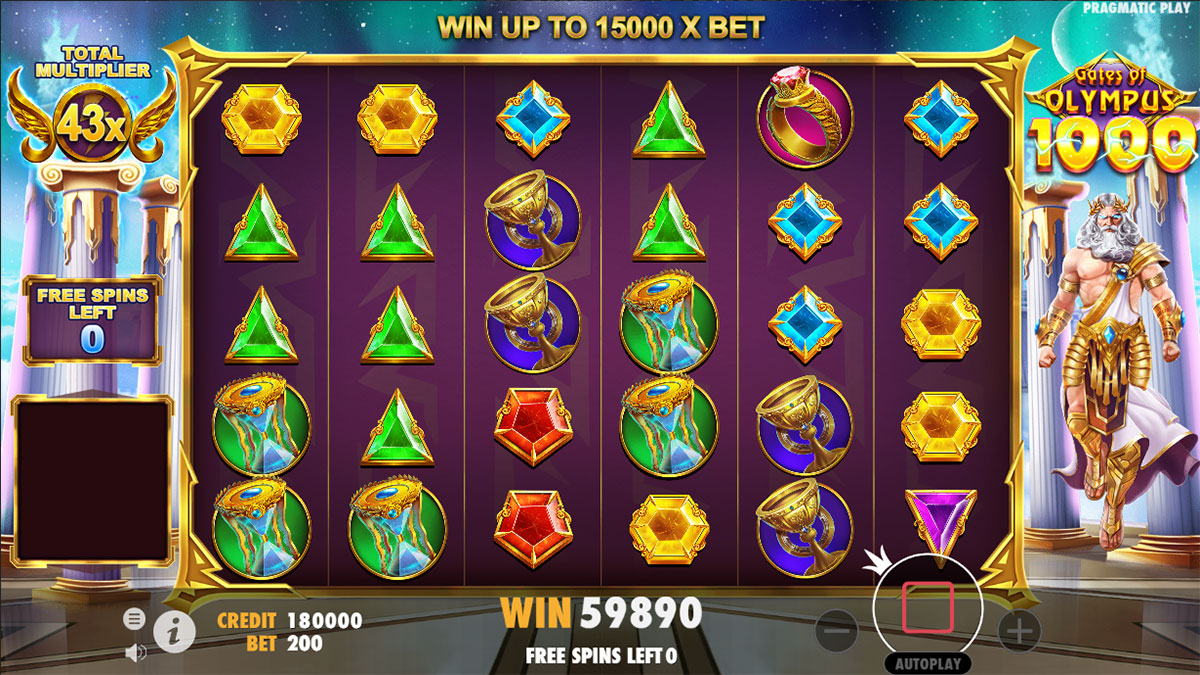 Gates of Olympus 1000 screenshot